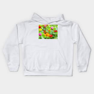 Monarch Butterfly on a flower Kids Hoodie